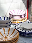 Woven Rosa tableware sets
