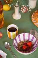 Woven Rosa ceramic mugs