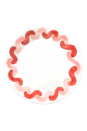 Onda Serving Plate - Pink & Red
