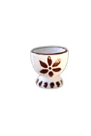Floral Egg Cup, Espresso