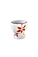 Floral Egg Cup, Grenadine