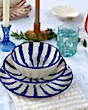 Wave Dinner Set - Azure - 3 Piece
