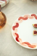 Onda Serving Plate - Pink & Red